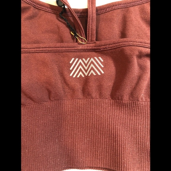 NWT Monreal London Zen Seamless Sports Bra‎ Cocoa [ SZ XS/S ] - Picture 10 of 12
